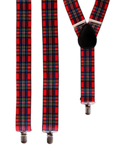 PartyXplosion Bretel met Schotse ruit