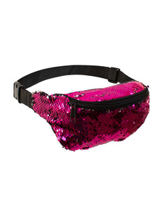 PartyXplosion Heuptasje roze pailletten