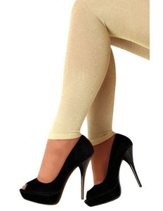 PartyXplosion Legging lurex goud one size