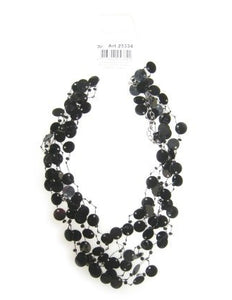 PartyXplosion Pailetten halsketting zwart