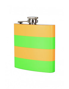 PartyXplosion Veldfles oranje groen 500ml kunststof
