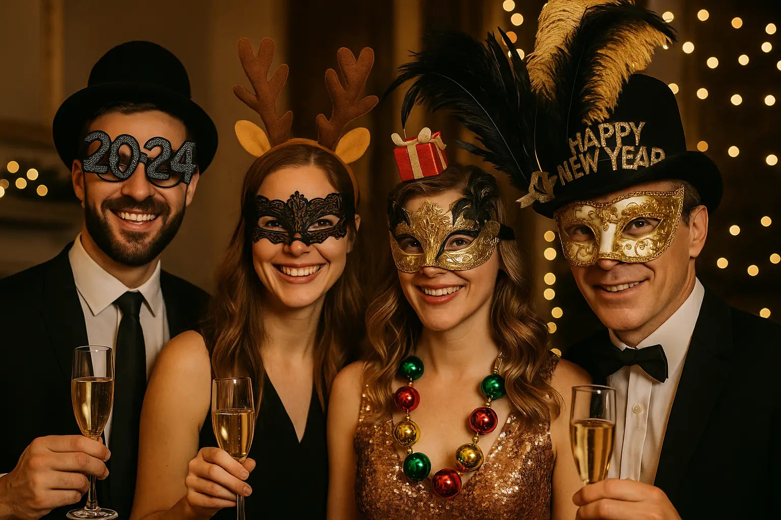 Vier de jaarwisseling in stijl van Nieuwjaarsborrel tot Bal Masqué