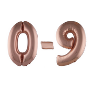 Chiffres en or rose