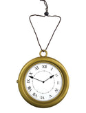 Steampunk klok zakhorloge in brons en koper
