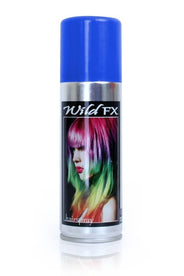 Laque bleue pour cheveux