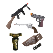 Carabines, étuis et pistolets
