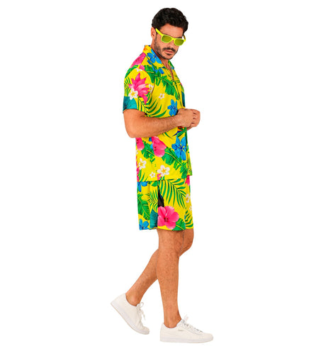 Hawaii set Toekan detail - tropische zomerblouse en short beach party