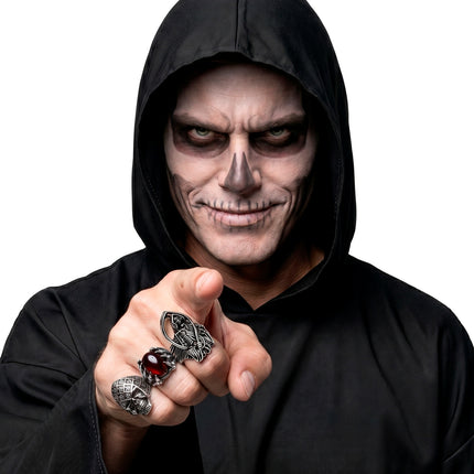 Ringen Halloween assorti 3 stijlen voor heren totaalbeeld – sieraden