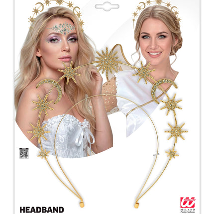 Tiara mystiek voor dames zijaanzicht – verkleedkleding