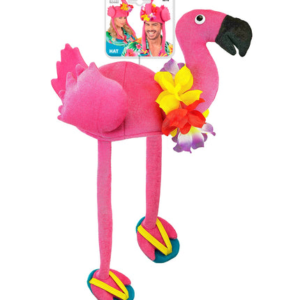 Flamingo hoed hawaii zijaanzicht – hoeden