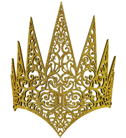 Gouden kroon vooraanzicht – accessoires