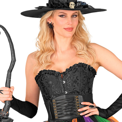 Korset riem stretch zwart voor dames productfoto – kleding