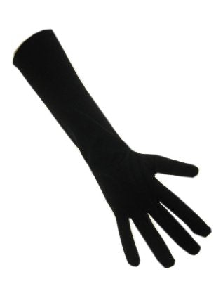 Handschoenen nylon lang zwart volwassenen — foto 19