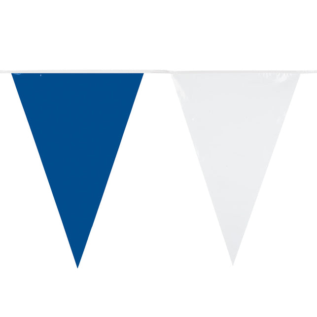 PE vlaggenlijn wit/blauw
