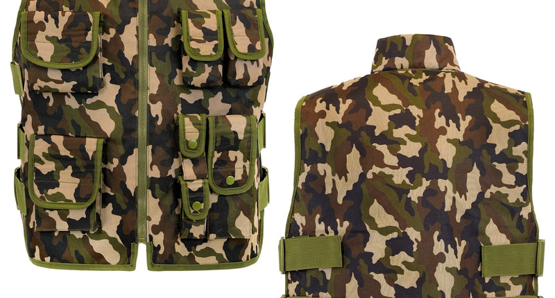 Militair camouflage vest kostuum Lynn kind