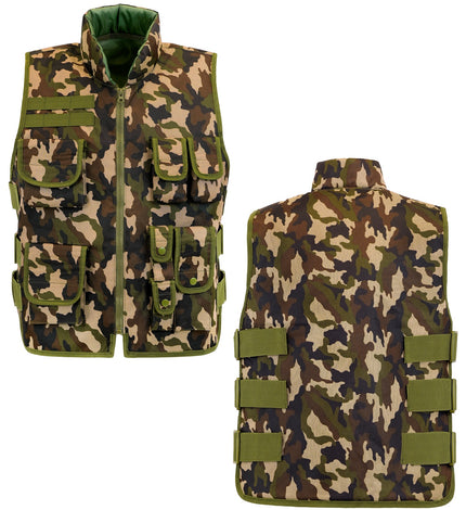 Militair camouflage vest kostuum Lynn kind