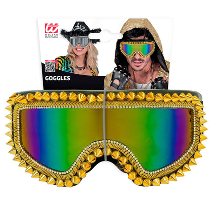 Ski-bril 80's goud strass-nagels Anouk — foto 2
