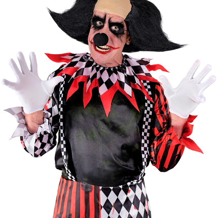 Hoofdbedekking sinister clown met zwart haar Lynn — foto 2