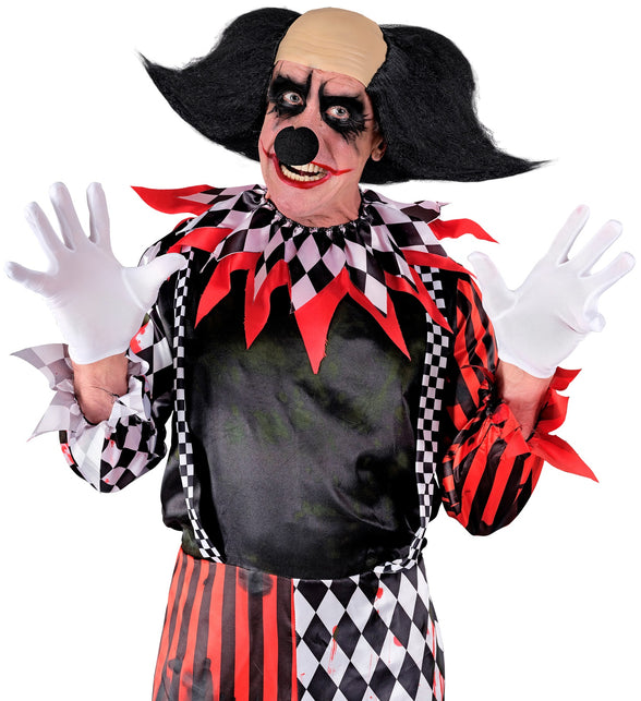 Hoofdbedekking sinister clown met zwart haar Lynn — foto 2