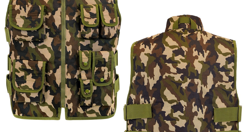 Militair camouflage vest kostuum Lynn volwassenen