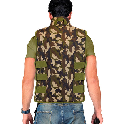 Militair camouflage vest kostuum Lynn volwassenen — foto 6