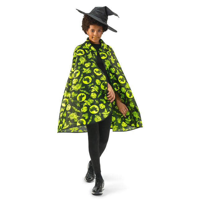 Halloween cape fluo volwassenen