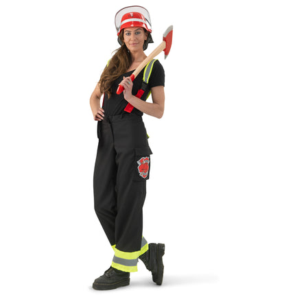 Brandweervrouw broek met bretels Franny