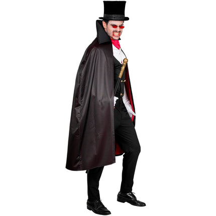 Vampier kostuum heren met cape, gilet en jabot — foto 4