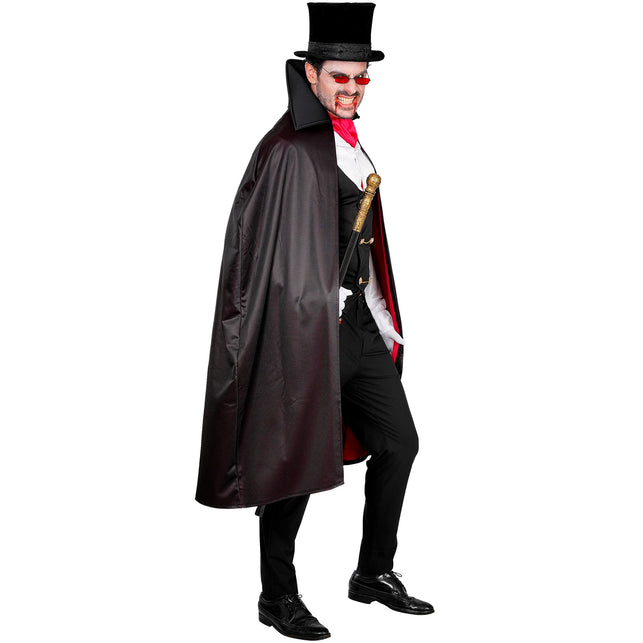 Vampier kostuum heren met cape, gilet en jabot — foto 4