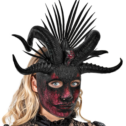 Voodoo masker priester productfoto – verkleedkleding