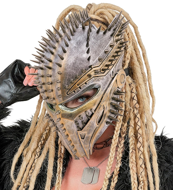 Alien masker predator met studs productfoto – verkleedkleding