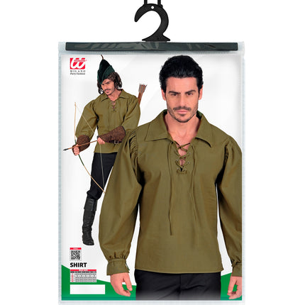 Historisch personage shirt groen voor heren sfeerbeeld – kleding