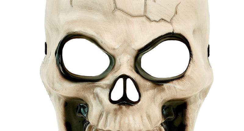 Schedel masker kunststof voor jongens vooraanzicht – maskers