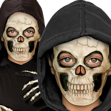 Schedel masker kunststof voor jongens achterkant – maskers
