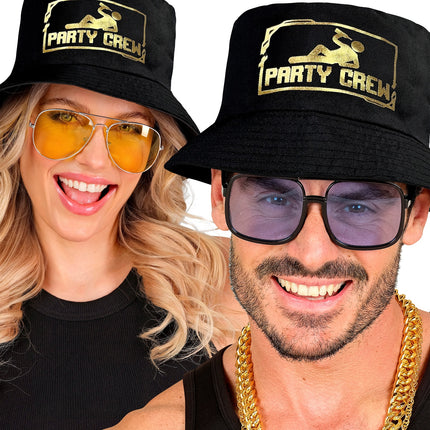 Hoed bucket party crew achterkant – hoeden