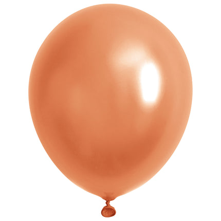 40 ballonnen metallic champagne goud, opgeblazen latex ballon met glanzende reflectie en geknoopte hals