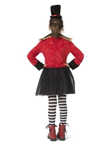 Circus directeur pak Rosy kinderen achterkant – carnaval outfit