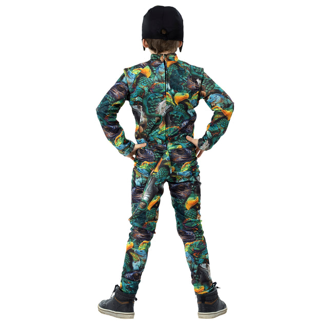 Hagedis Finn gedragen door model – feestkleding