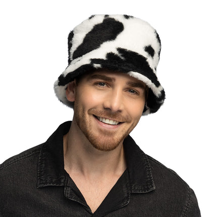Bucket hat Koe zijkant