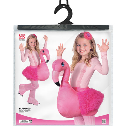 Flamingo kostuum voor meisjes achterkant – kostuums