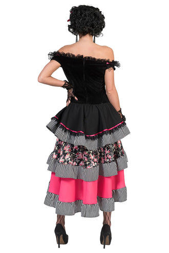 Saloon jurk sexy achterkant – carnaval outfit