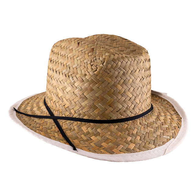 Chapeau de cowboy en paille pour adultes