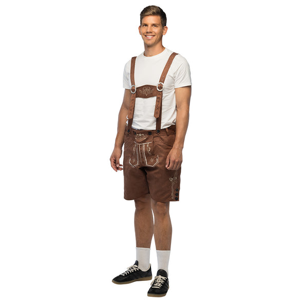 Lederhose Fritz heren bruin Oktoberfest broek