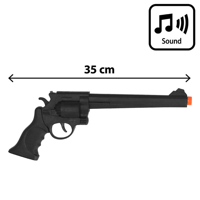 Speelgoedpistool Longshot revolver detail