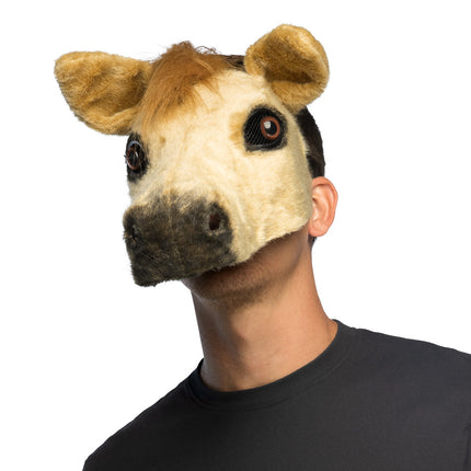 Pluchen halfmasker Paard festival vrijgezellenfeest