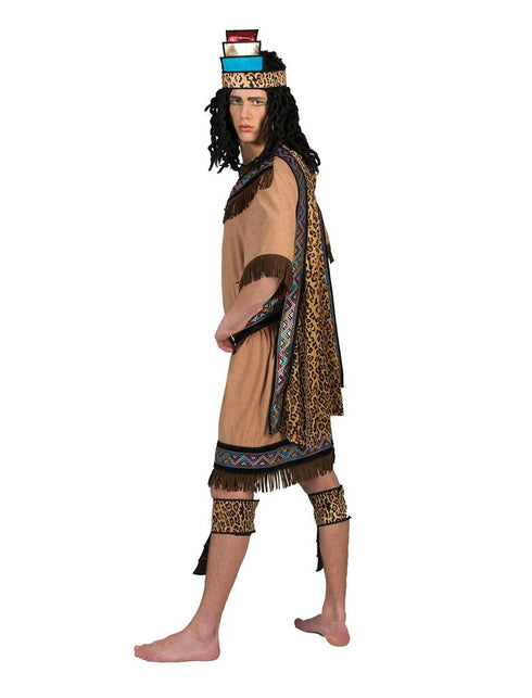 Azteken pak voor heren achterkant – carnaval outfit