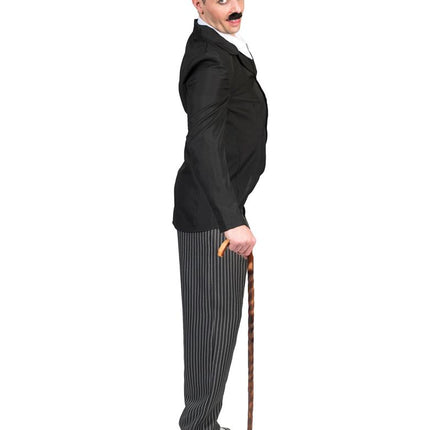 Charlie Chaplin kostuum zijaanzicht – verkleedkleding