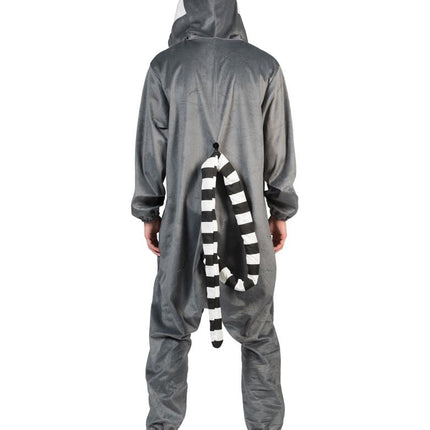 Ringstaartmaki kostuum achterkant – carnaval outfit