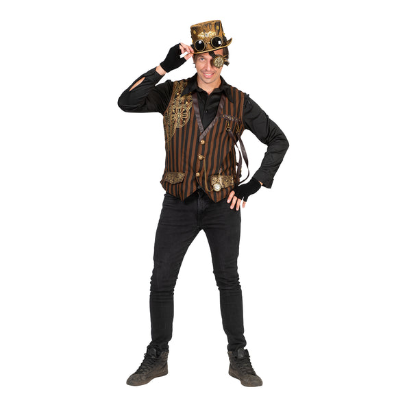 Steampunk pak Stanley vooraanzicht – carnavalskostuum