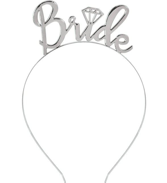 Bruids tiara voor dames vooraanzicht – accessoires
